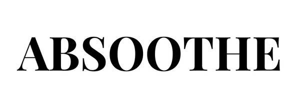 Black text 'ABSOOTHE' on a white background